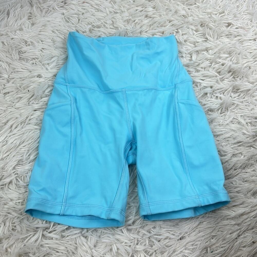 Lululemon Align High-Rise Short with Pockets 6" Cyan Blue